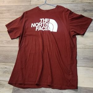The North Face Men's Half Dome Burgundy Red Tee Shirt Size XL